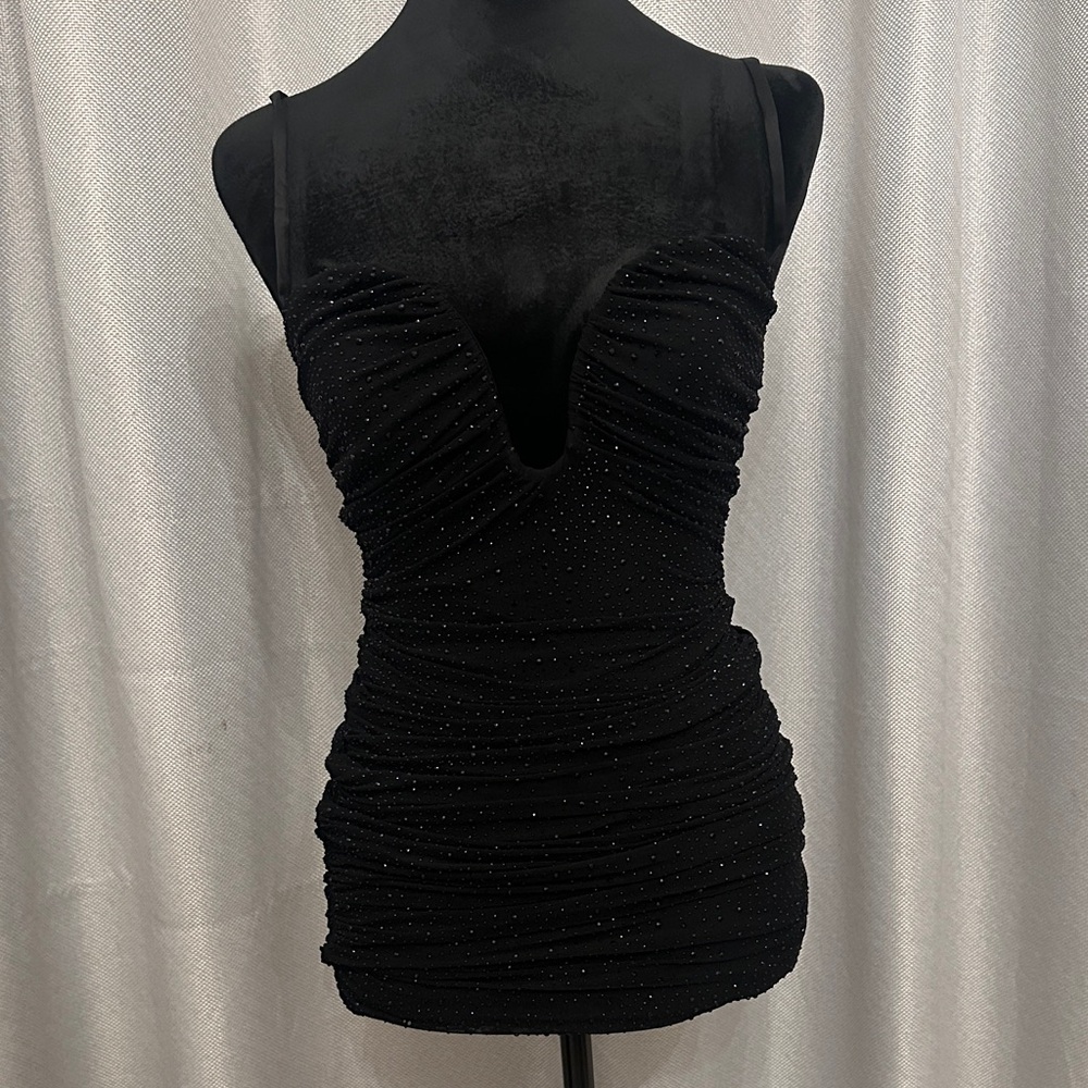 Oh Polly Black Mini Dress